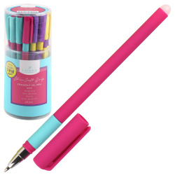 Ручка гелевая, пиши-стирай, пишущий узел 0,5 мм, цвет чернил синий Slim Soft Neon LOREX LXEPSSG-NN4