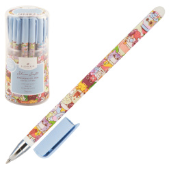 Ручка гелевая, пиши-стирай, пишущий узел 0,5 мм, цвет чернил синий Slim Soft Coctail Kittens LOREX LXEPSS-CK1
