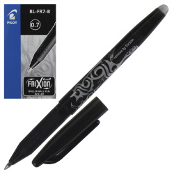 Ручка гелевая Пиши-стирай 0,7 Pilot Frixion Ball резин манжет BL-FR-7 B черн к/к