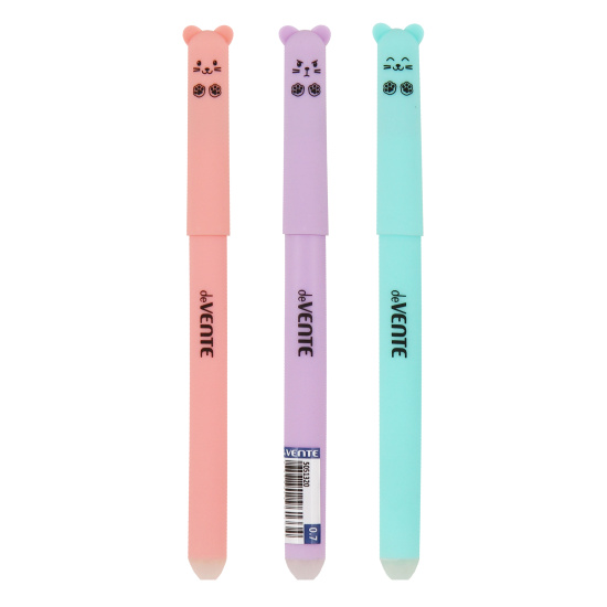 Ручка гелевая, пиши-стирай, пишущий узел 0,7 мм, цвет чернил синий Kitty deVENTE 5051320