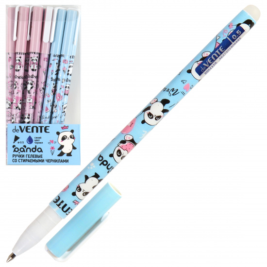Ручка гелевая, пиши-стирай, пишущий узел 0,5 мм, цвет чернил синий Panda deVENTE 5051110