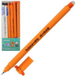 Ручка, гелевая, пиши-стирай, пишущий узел 0,5 мм, цвет чернил синий, 3 вида, Zoo, deVENTE, 5051446