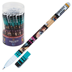 Ручка гелевая, пиши-стирай, пишущий узел 0,5 мм, цвет чернил синий Аниме Centrum 70408