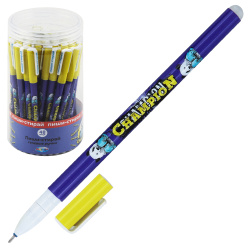 Ручка гелевая, пиши-стирай, пишущий узел 0,5 мм, цвет чернил синий Чемпион Centrum 87916