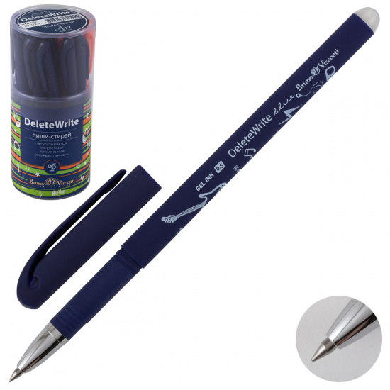 Ручка гелевая, Пиши-стирай, пишущий узел 0,5мм BrunoVisconti 20-0231