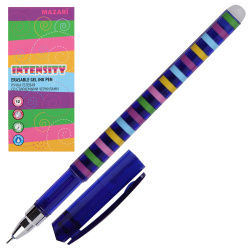Ручка гелевая, пиши-стирай, пишущий узел 0,5 мм, цвет чернил синий Intensity Mazari M-5424-70*