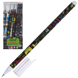 Ручка гелевая, пиши-стирай, пишущий узел 0,5 мм, цвет чернил синий, 4 вида Game Mazari M-5479-70