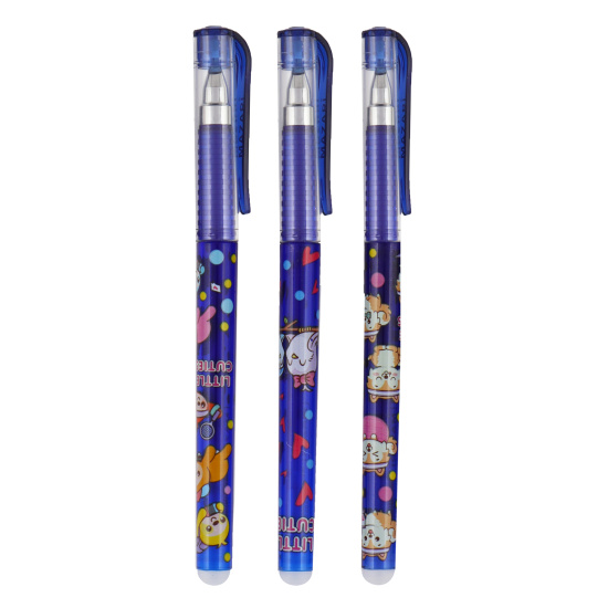 Ручка гелевая, пиши-стирай, пишущий узел 0,5 мм, цвет чернил синий Little cuties Mazari M-5468-70