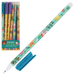 Ручка гелевая, пиши-стирай, пишущий узел 0,5 мм, цвет чернил синий Fun in the sun Mazari M-5467-70