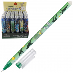 Ручка гелевая, пиши-стирай, пишущий узел 0,5 мм, цвет чернил синий Sport Mazari M-5801T-70
