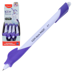 Ручка, гелевая, пиши-стирай, пишущий узел 0,7 мм, цвет чернил синий, Kidy Learn, Rabbit, Maped, 229601