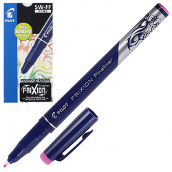 Ручка капиллярная, пиши-стирай, пишущий узел 1,3 мм, цвет чернил розовый Pilot SW-FF P