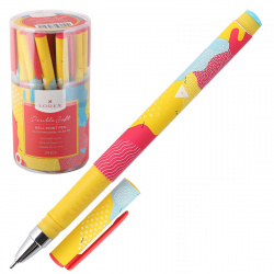 Ручка детская шариковая, 0,7 мм, цвет чернил синий COLOR EXPLOSION.SPLASHES Double Soft LOREX LXOPDS-CE1*
