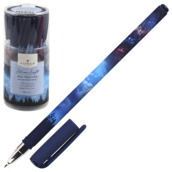 Ручка детская шариковая, 0,5мм, синий NEON Slim Soft LOREX LXOPSS-NN1
