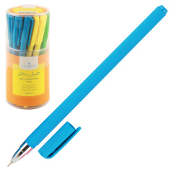 Ручка детская шариковая, 0,5 мм, цвет чернил синий NEON Slim Soft LOREX LXOPSS-NN1