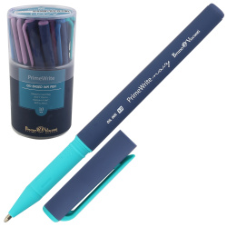 Ручка детская, шариковая, 1,0 мм, цвет чернил синий, Basic Navy, PrimeWrite, BrunoVisconti, 20-0295/03