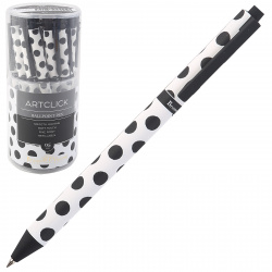 Ручка детская автоматическая, 0,5 мм, цвет чернил синий Black polka dots ArtСlick BrunoVisconti 20-0281/17