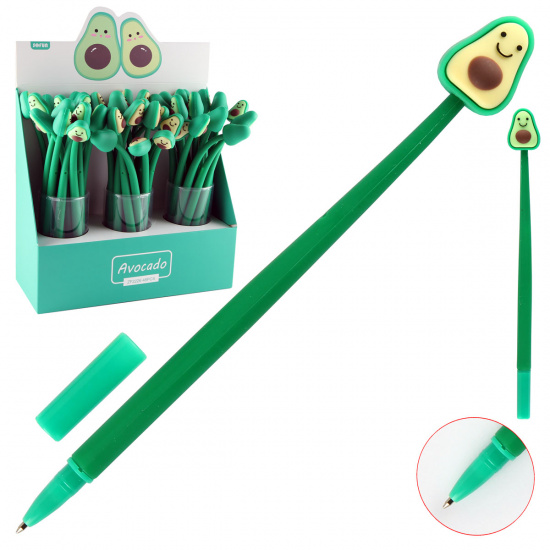 Ручка детская шариковая, 0,7мм, синий Avocado КОКОС 311390 SOFUN
