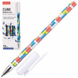 Ручка детская шариковая, 0,7 мм, цвет чернил синий Cubes Hatber BP_070235