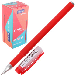 Ручка, гелевая, игольчатая, пишущий узел 0,5 мм, цвет чернил красный, Tinta, Mazari, P-100-72