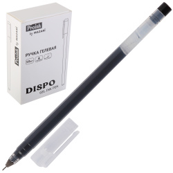Ручка гел 0,5 игольч цветн корп Mazari Tinta P-100-4 черн к/к