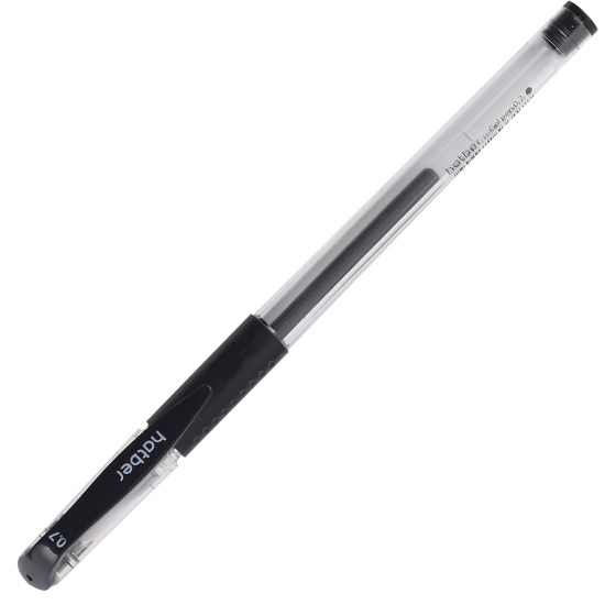 Ручка гелевая, пишущий узел 0,7 мм, цвет чернил черный Test Hatber GP_085153