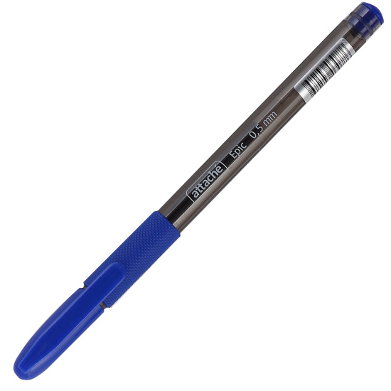 Ручка гелевая, игольчатая, пишущий узел 0,5 мм, цвет чернил синий Epic Attache 389741