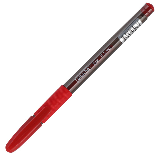 Ручка гелевая, игольчатая, пишущий узел 0,5 мм, цвет чернил красный Epic Attache 389742