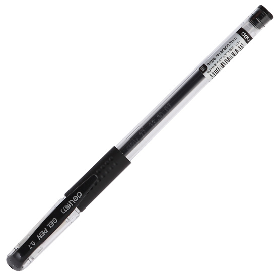 Ручка гелевая, пишущий узел 0,7 мм, цвет чернил черный Deli 6688-BK