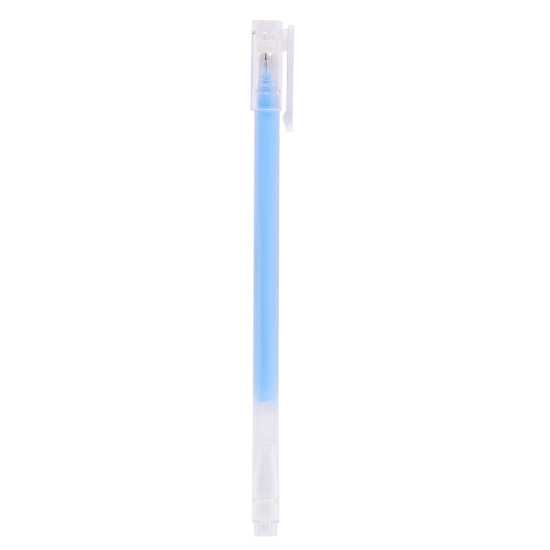 Ручка гелевая, игольчатая, одноразовая, пишущий узел 0,6 мм, цвет чернил синий Calligraphic КОКОС 212600