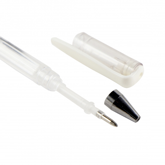 Ручка гелевая, пишущий узел 0,5 мм, цвет чернил белый KLERK 200017
