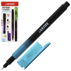 Ручка гелевая, игольчатая, пишущий узел 0,5 мм, цвет чернил синий, 4 вида Flash Up deVENTE 5051219