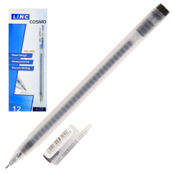 Ручка гелевая, игольчатая, пишущий узел 0,5 мм, цвет чернил черный COSMO Linc 300S/black