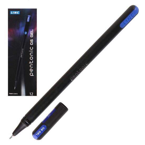 Ручка гелевая, игольчатая, пишущий узел 0,6 мм, цвет чернил синий Pentonic Linc 856-B