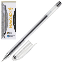 Ручка гелевая, пишущий узел 0,5 мм, цвет чернил черный Crown HJR-500B