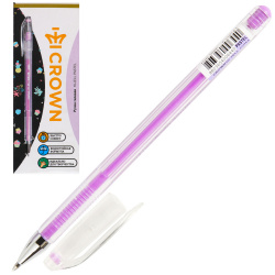 Ручка гелевая, пишущий узел 0,8 мм, цвет чернил фиолетовый Crown HJR-500P