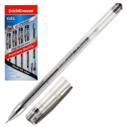 Ручка гелевая, игольчатая, пишущий узел 0,38 мм, цвет чернил черный G-POINT Erich Krause 17628