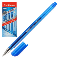 Ручка гелевая, пишущий узел 0,5 мм, цвет чернил синий G-TONE Erich Krause 17809