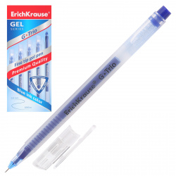 Ручка гелевая, игольчатая, одноразовая, пишущий узел 0,5 мм, цвет чернил синий G-Trio Erich Krause 54532