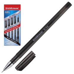Ручка гелевая, игольчатая, пишущий узел 0,5 мм, цвет чернил черный G-Ice Erich Krause 39004
