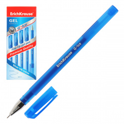 Ручка гелевая, пишущий узел 0,5 мм, цвет чернил синий G-Ice Erich Krause 39003