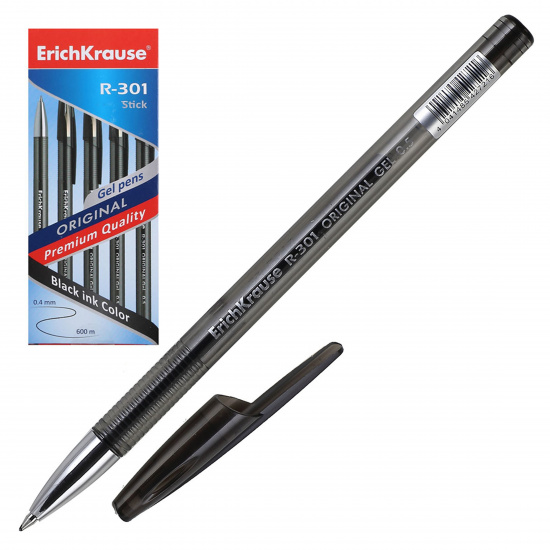 Ручка гелевая, пишущий узел 0,5 мм, цвет чернил черный Gel Stick Original Erich Krause 42721