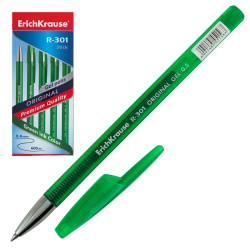 Ручка гелевая, пишущий узел 0,5 мм, цвет чернил зеленый Gel Stick Erich Krause 45156