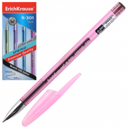Ручка гелевая, пишущий узел 0,5 мм, цвет чернил черный, 4 вида Spring Gel Stick Erich Krause 53349