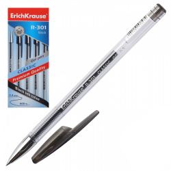 Ручка гелевая, пишущий узел 0,5 мм, цвет чернил черный Classic Gel Stick Erich Krause 53347