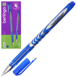 Ручка, гелевая, игольчатая, пишущий узел 0,5 мм, цвет чернил синий, G-Line, Berlingo, CGp_50117