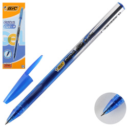 Ручка гел 0,5 тонир корп Bic Crystal Gel однораз 905489 син к/к
