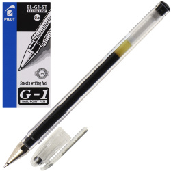 Ручка гелевая, пишущий узел 0,5 мм, цвет чернил черный Pilot BL-G1-5T B
