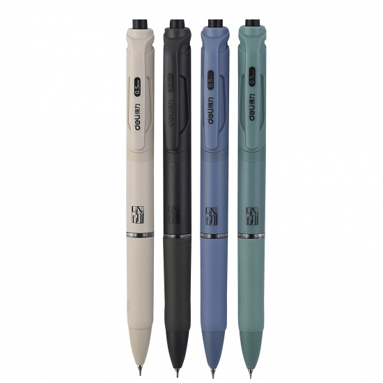 Ручка автоматическая, гелевая, пишущий узел 0,5 мм, цвет чернил черный Deli S01-A-BK