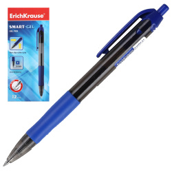 Ручка автоматическая, гелевая, пишущий узел 0,5 мм, цвет чернил синий Smart-Gel Erich Krause 39011